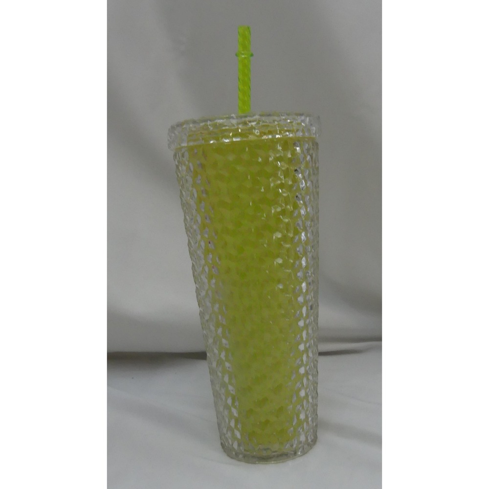 Mainstays Tumbler Unisex 26oz Scuba Lime Studded Textured Cold Cup S541